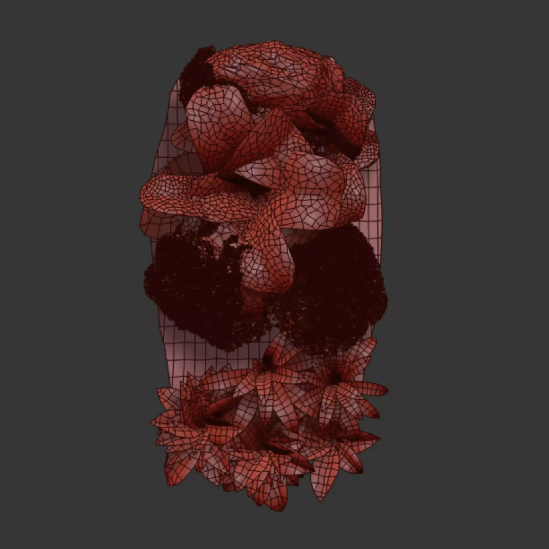 Rock and Tropical Plants 3D Model Collection Vol 297 Low-poly 3D model_4