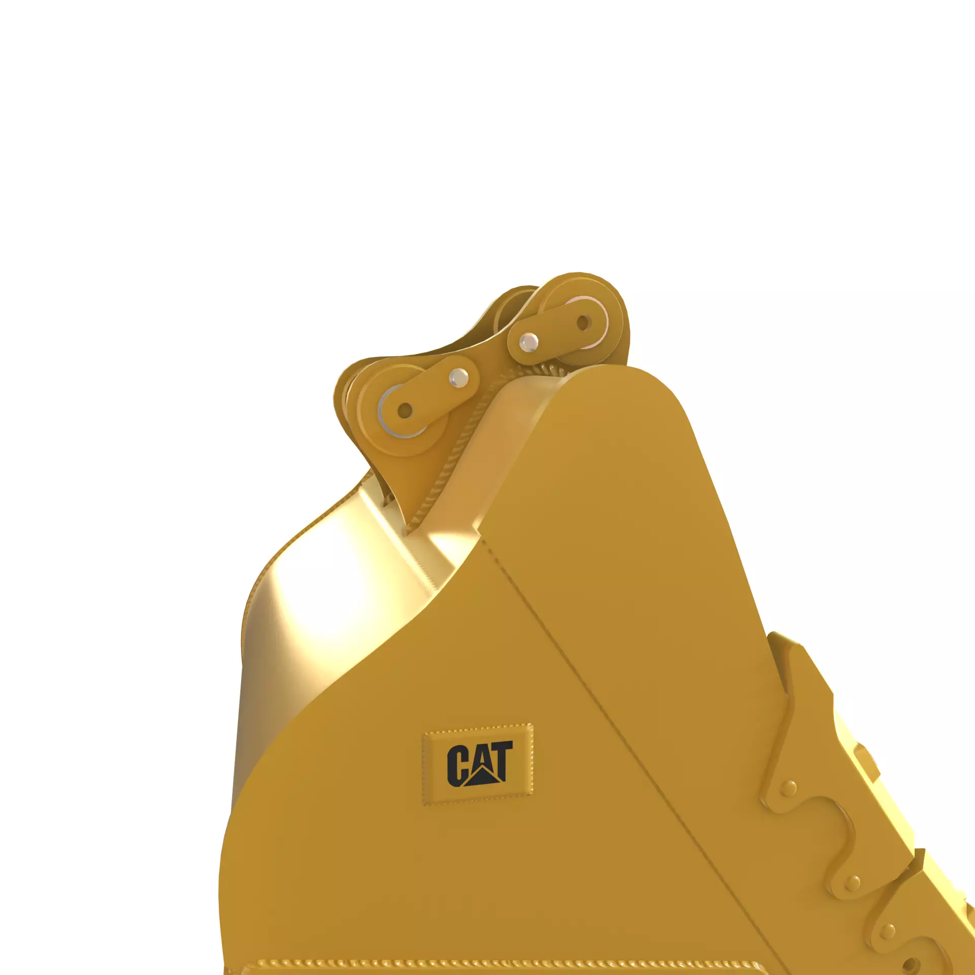 Excavator Bucket CAT Severe Duty Attachment Low-poly 3D model_8