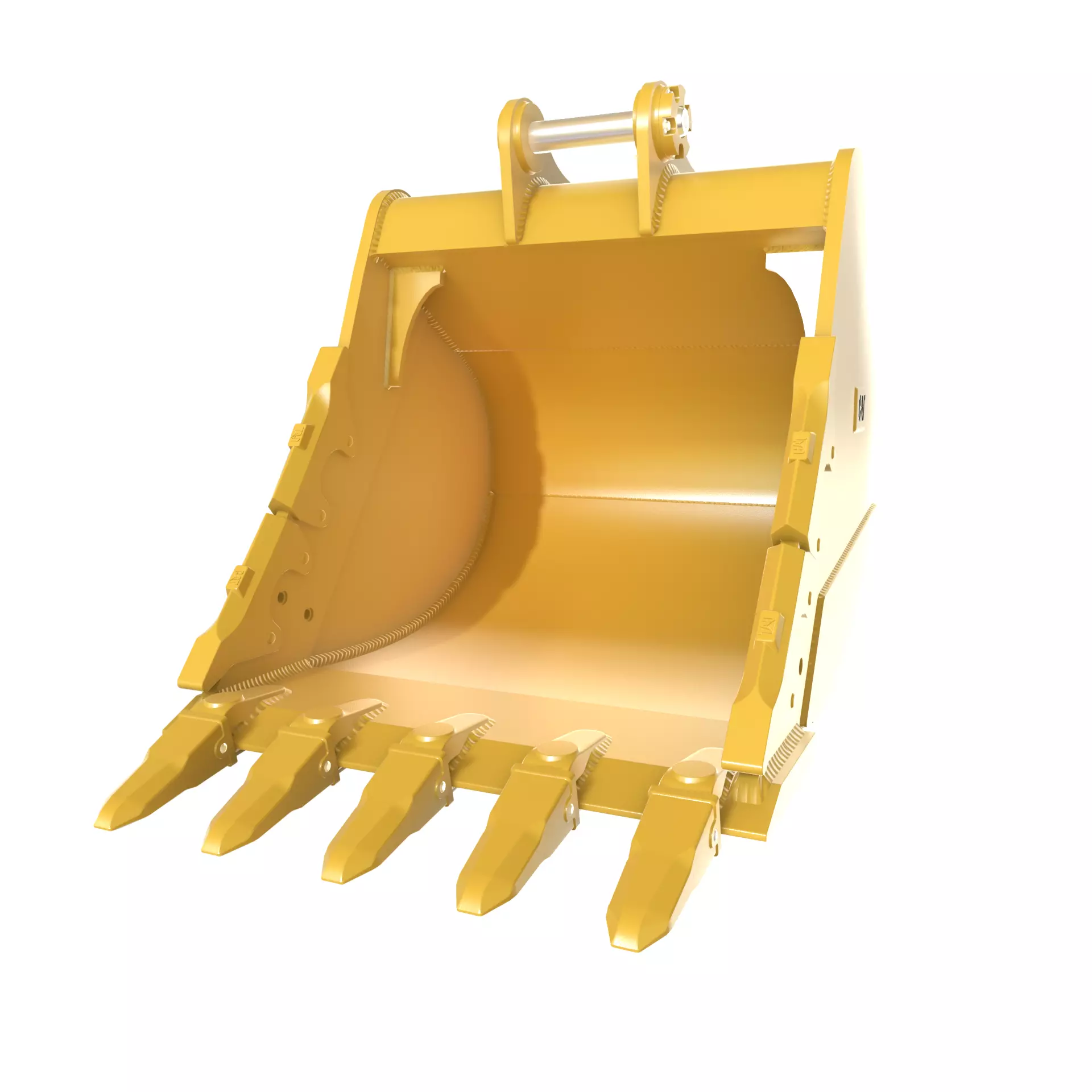 Excavator Bucket CAT Severe Duty Attachment Low-poly 3D model_1