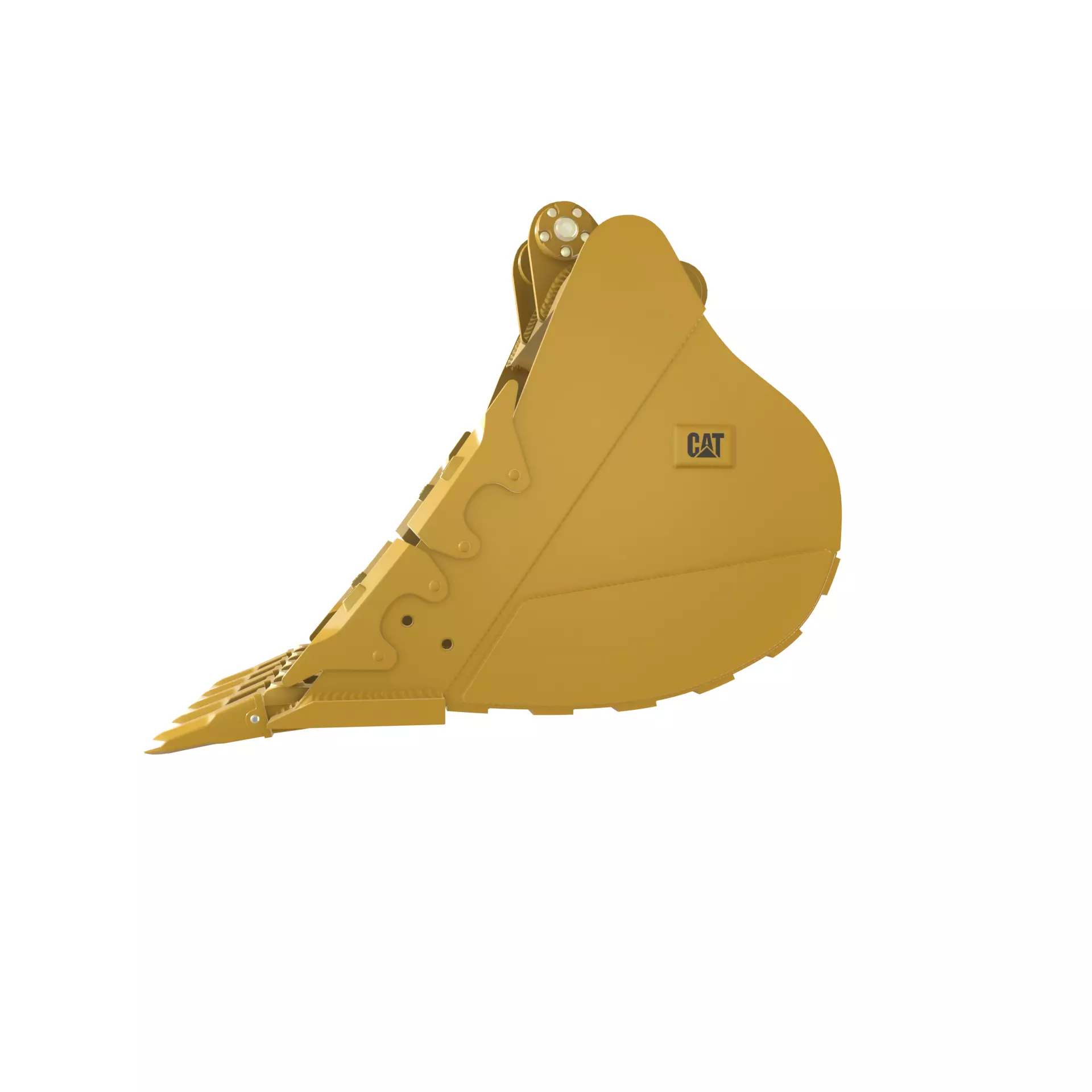 Excavator Bucket CAT Severe Duty Attachment Low-poly 3D model_3