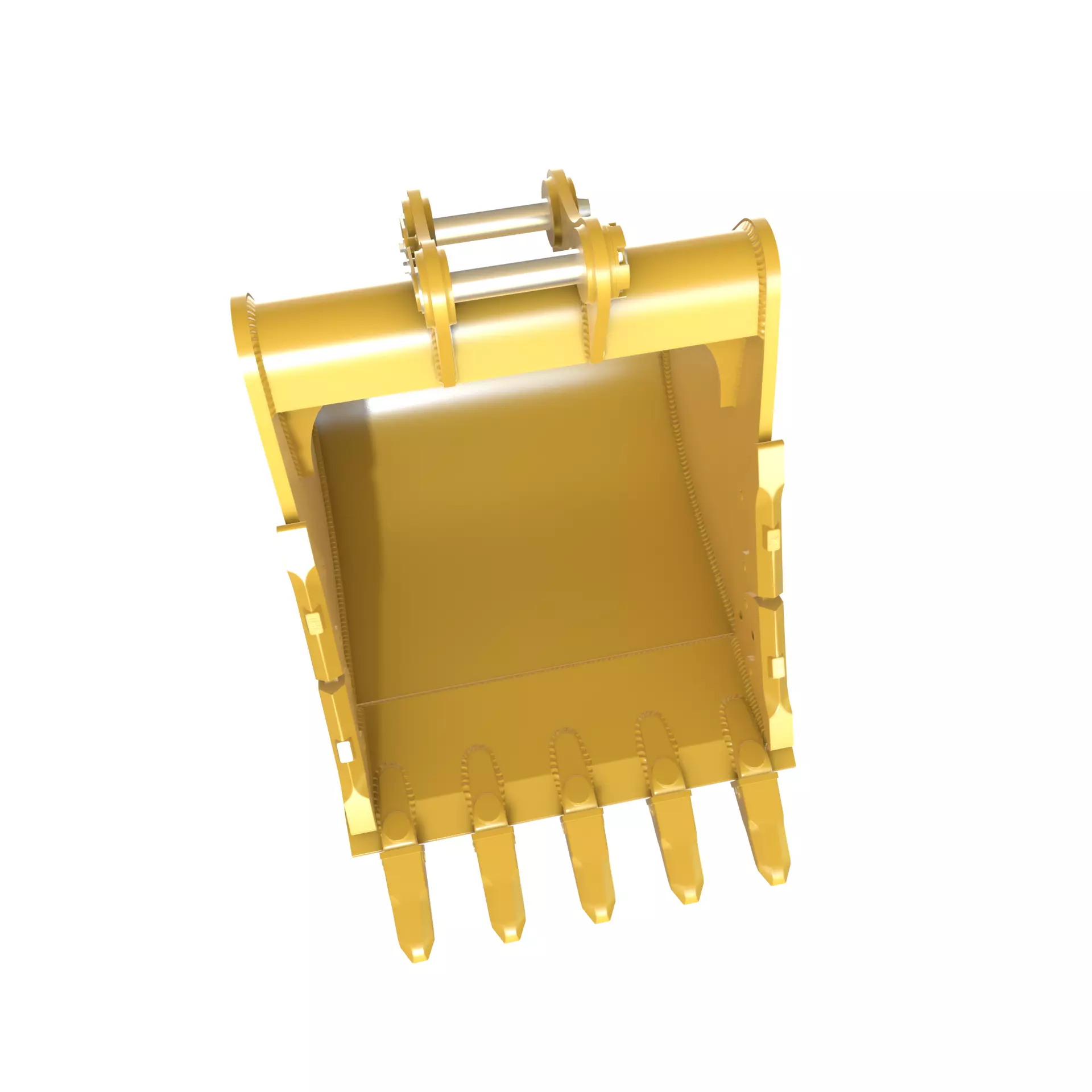 Excavator Bucket CAT Severe Duty Attachment Low-poly 3D model_5