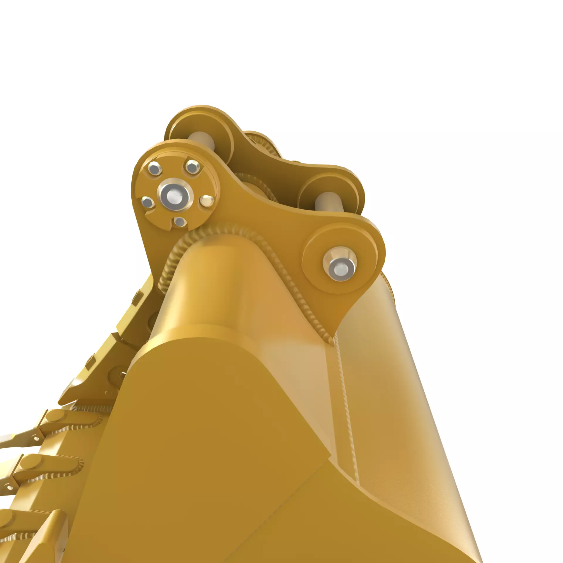 Excavator Bucket CAT Severe Duty Attachment Low-poly 3D model_9