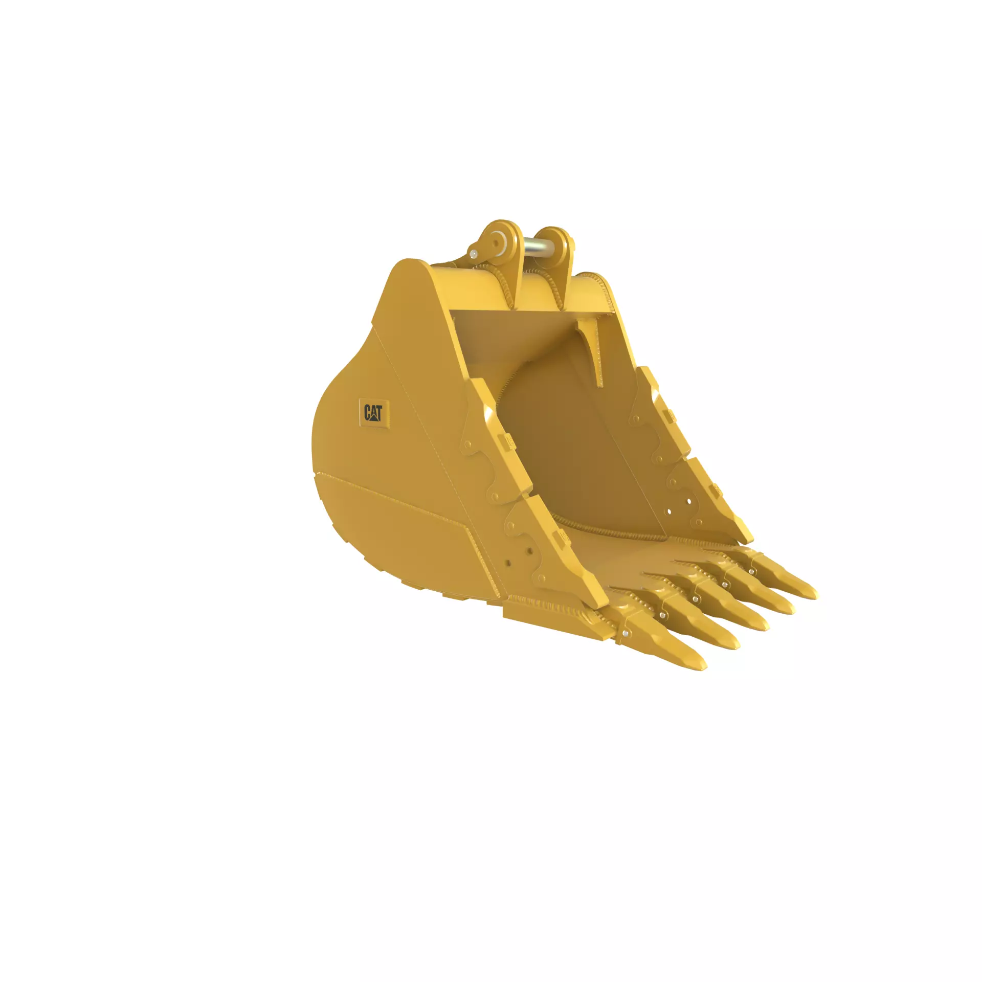 Excavator Bucket CAT Severe Duty Attachment Low-poly 3D model_6