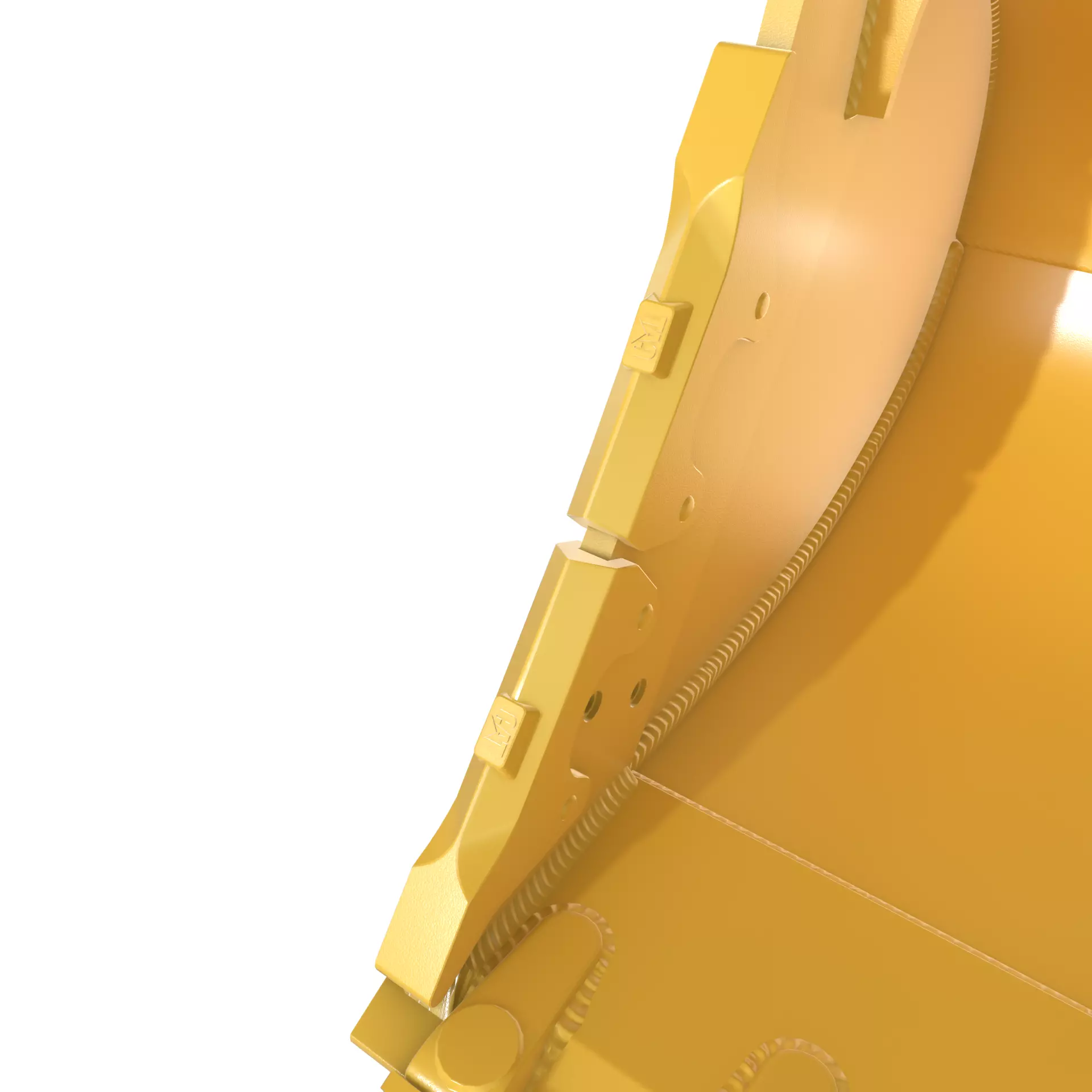 Excavator Bucket CAT Severe Duty Attachment Low-poly 3D model_7