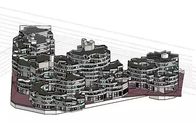 LIEGAT BUILDING IVRY SUR SEINE 3D MODEL GHAILLOUSTET 3D model LIEGAT BUILDING IVRY SUR SEINE 3D MODEL GHAILLOUSTET 3D model