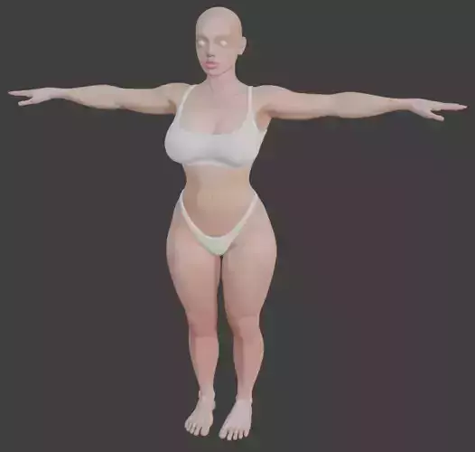 Free Optimized Female Basemesh