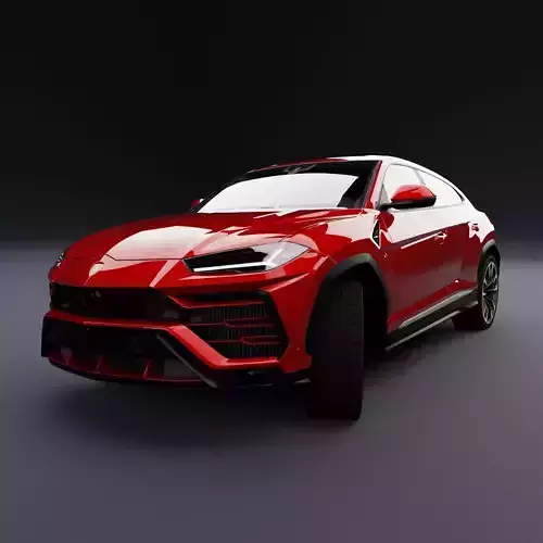 Lamborghini Urus Metallic Red Dark 3D model