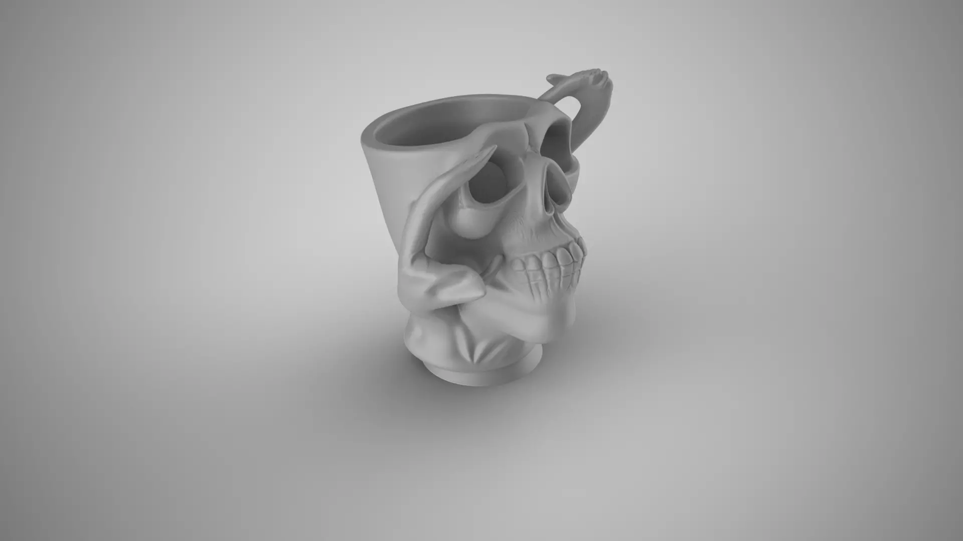 Skull Holder 3D print model_3