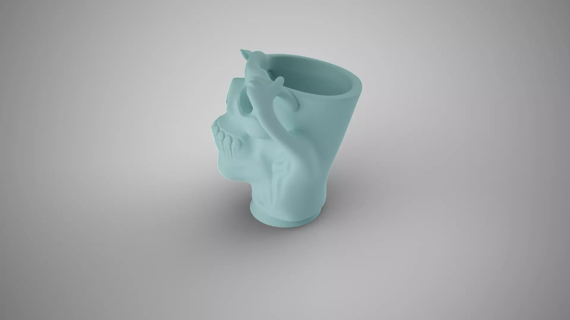 Skull Holder 3D print model_9
