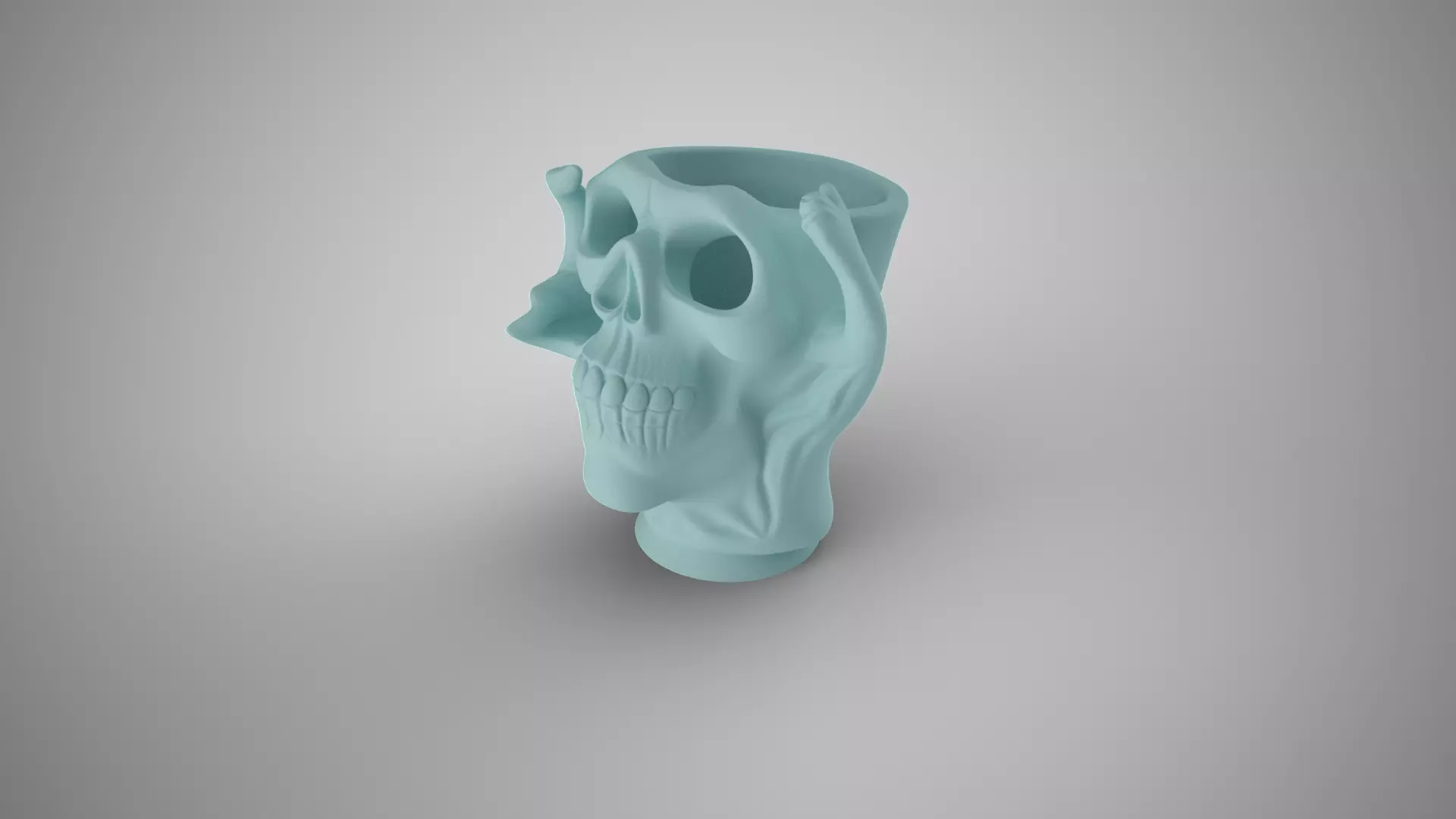 Skull Holder 3D print model_10