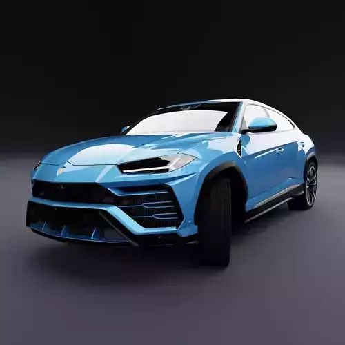 Lamborghini Urus Metallic Blue 3D model