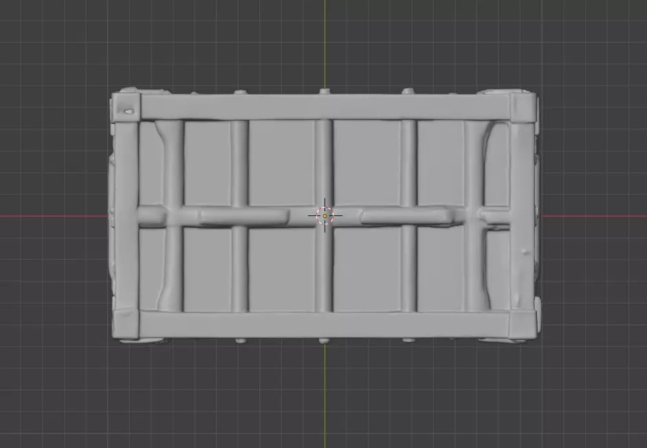 Rusty Storage Unit Low-poly 3D model_16