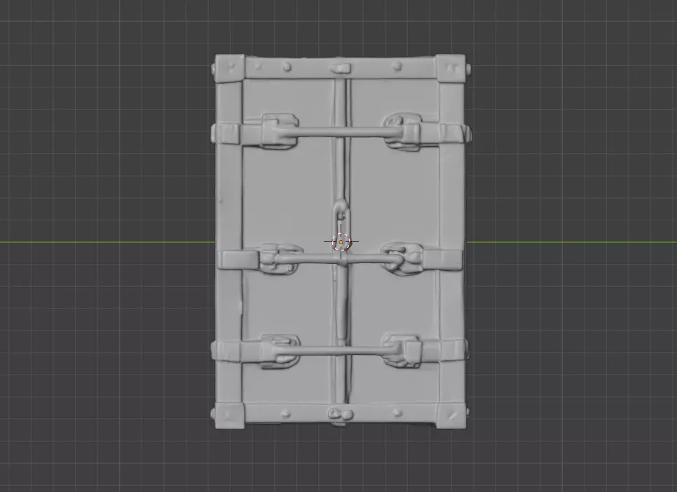 Rusty Storage Unit Low-poly 3D model_14