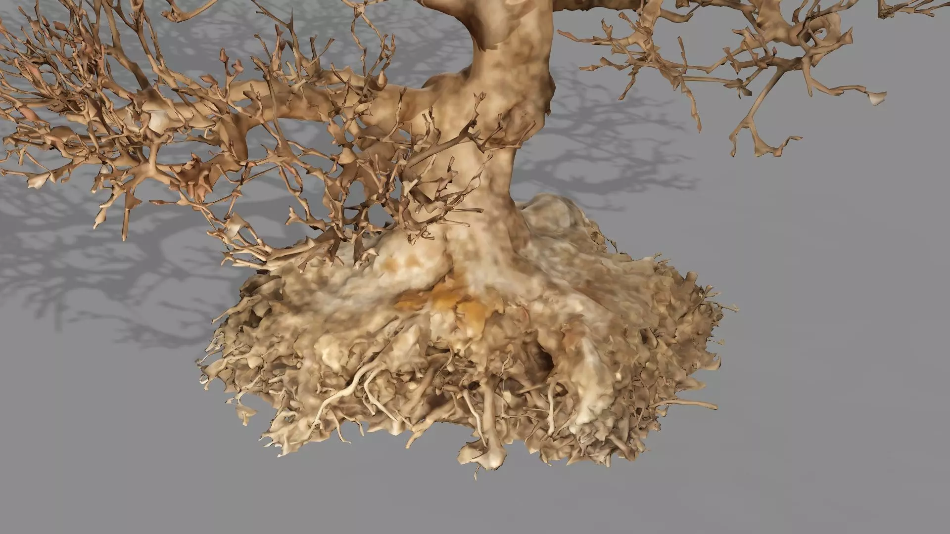 Dead Chimney Bonsai Tree X3 Low Poly 3D Model Low-poly 3D model_7