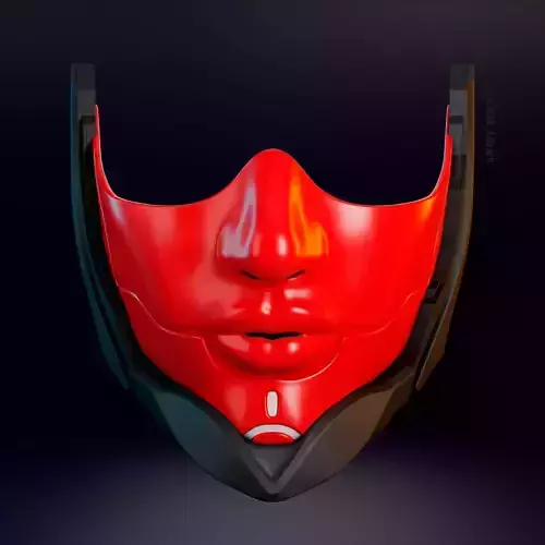 Cyberpunk Half-Face Mask