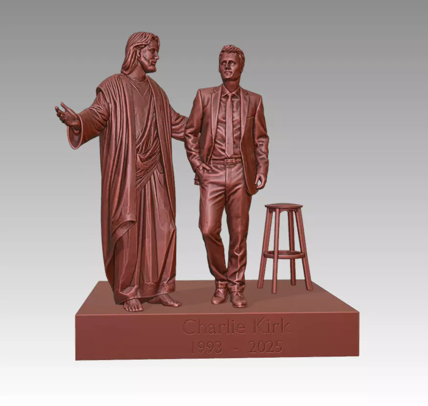 CHARLIE KIRK TRIBUTE 3D print model_1