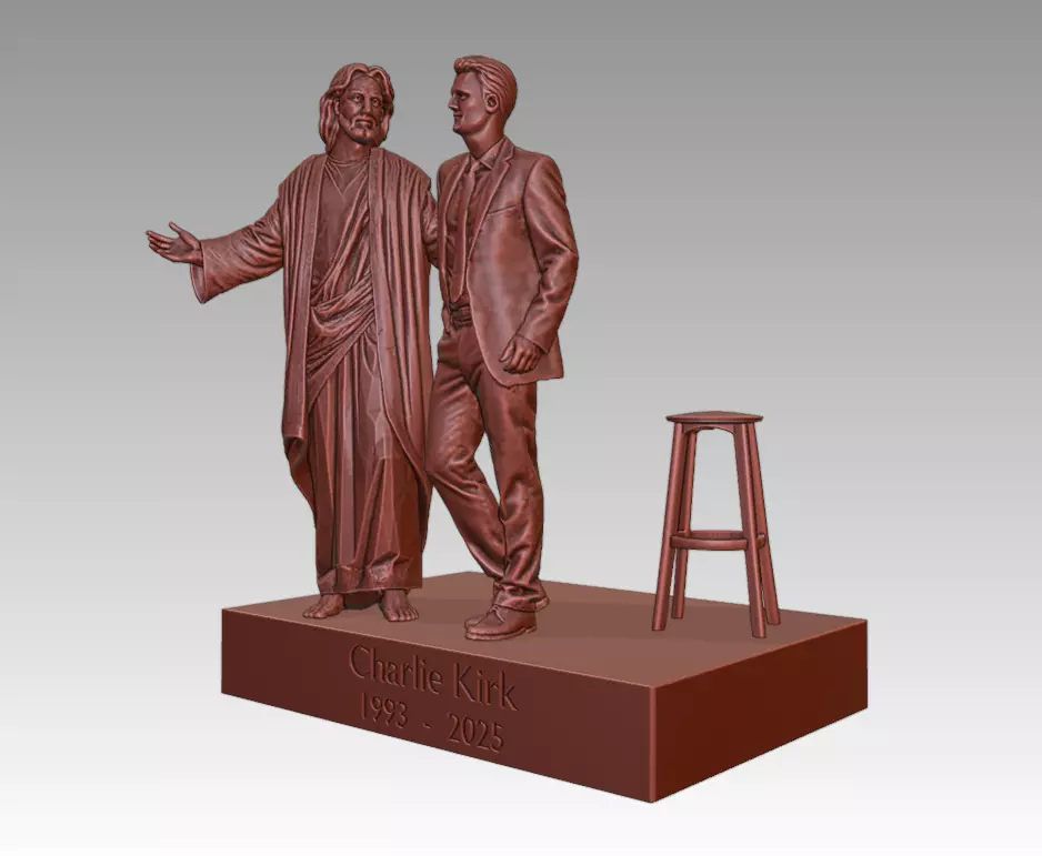 CHARLIE KIRK TRIBUTE 3D print model_3