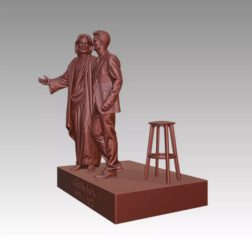 CHARLIE KIRK TRIBUTE 3D print model_4