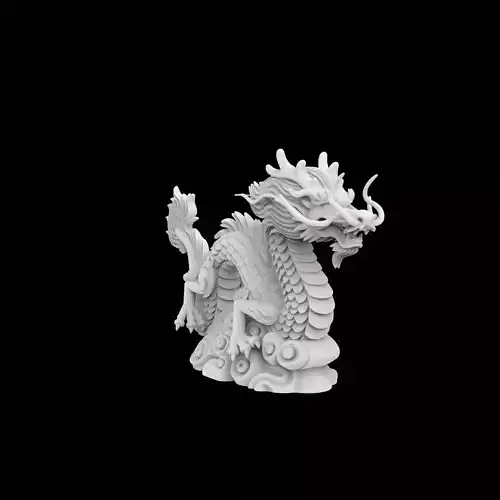 Chinese Dragon Statue 3D Printable M