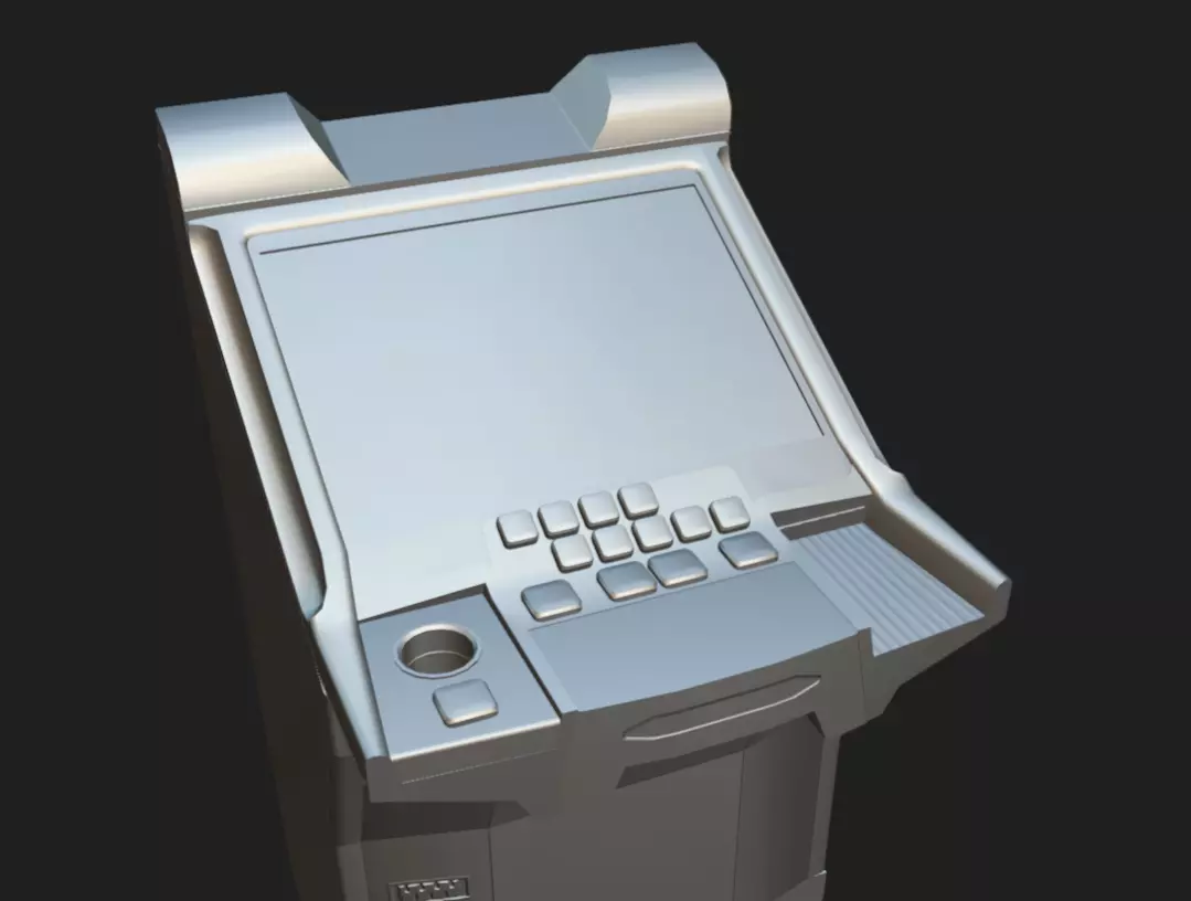 Slot Machine 05 Low-poly 3D model_12