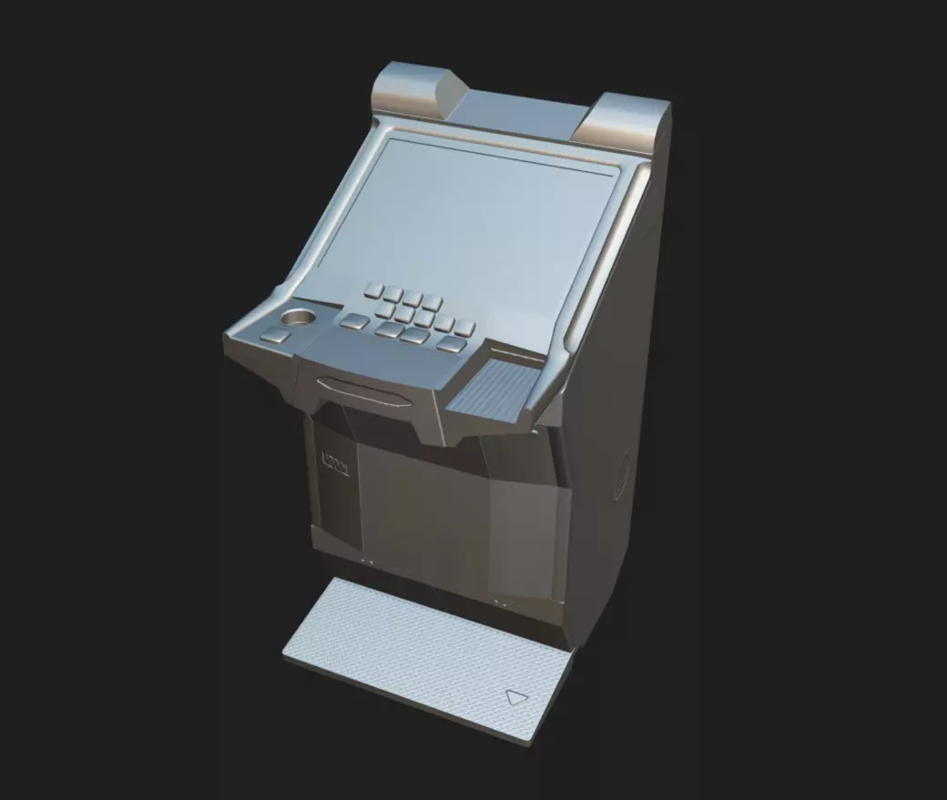 Slot Machine 05 Low-poly 3D model_11