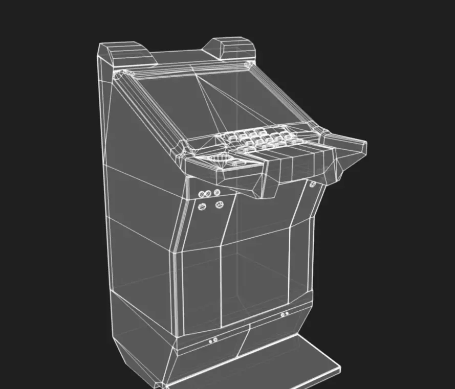 Slot Machine 05 Low-poly 3D model_14