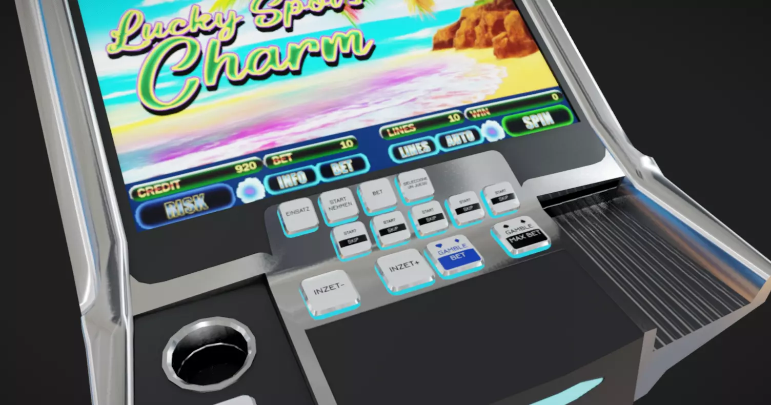 Slot Machine 05 Low-poly 3D model_5