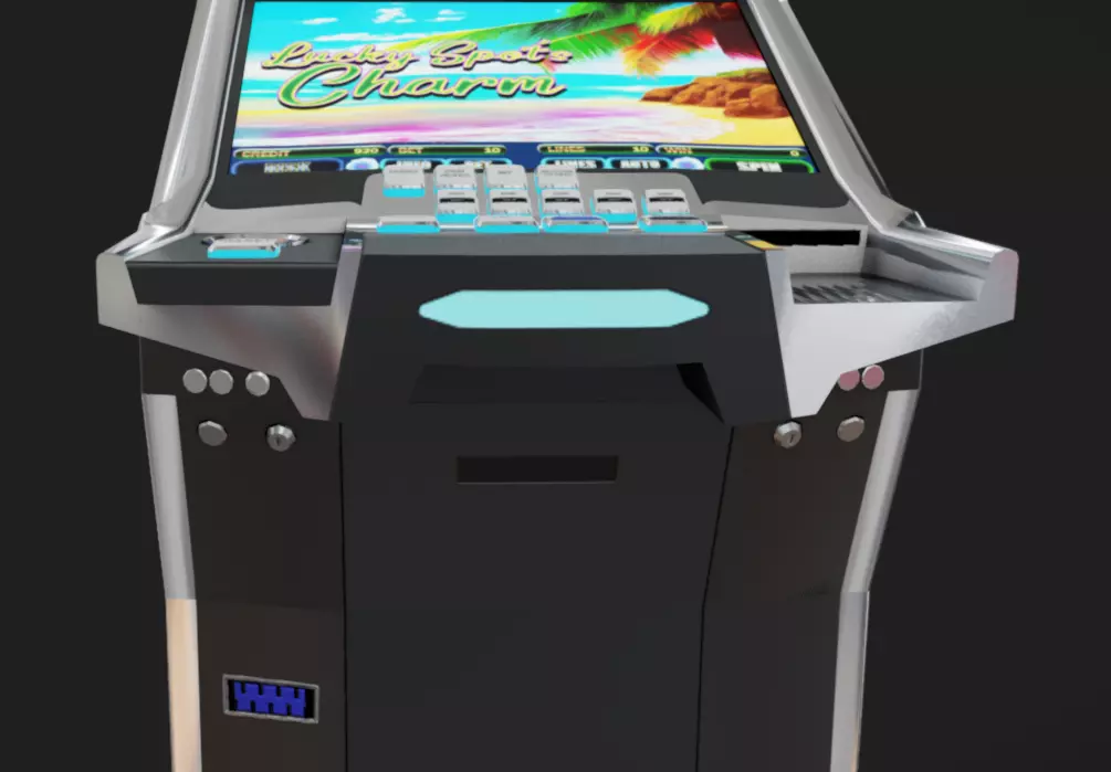 Slot Machine 05 Low-poly 3D model_7