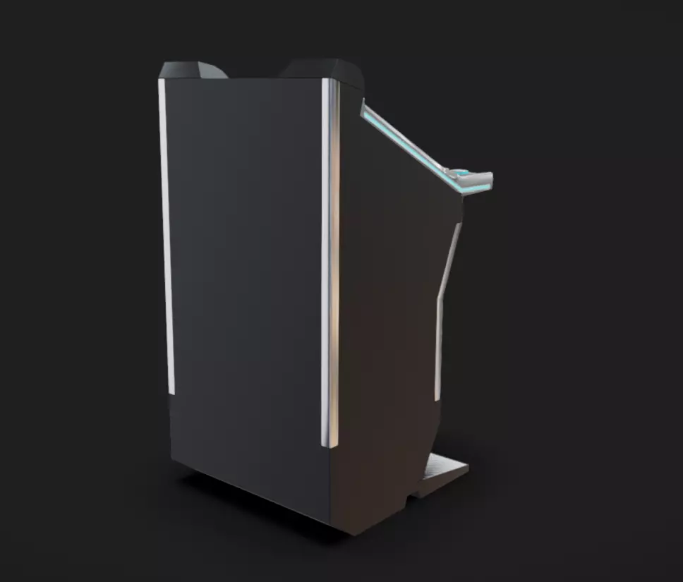 Slot Machine 05 Low-poly 3D model_3