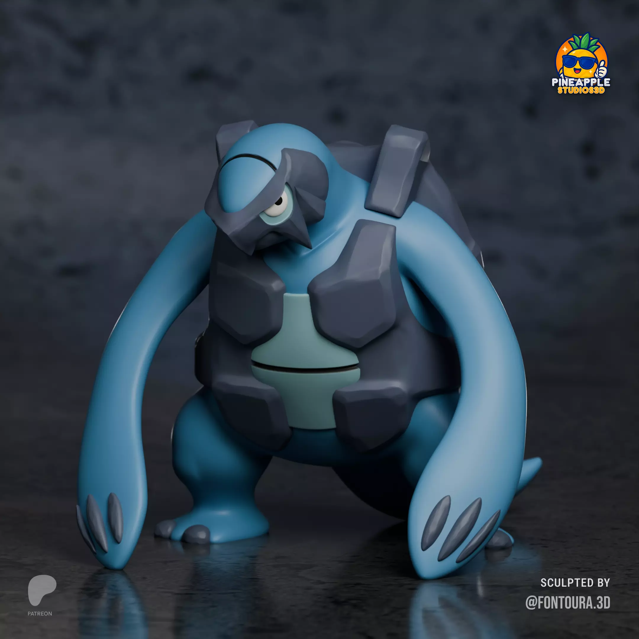 Pokemon - Tirtouga and Carracosta 3D print model_1