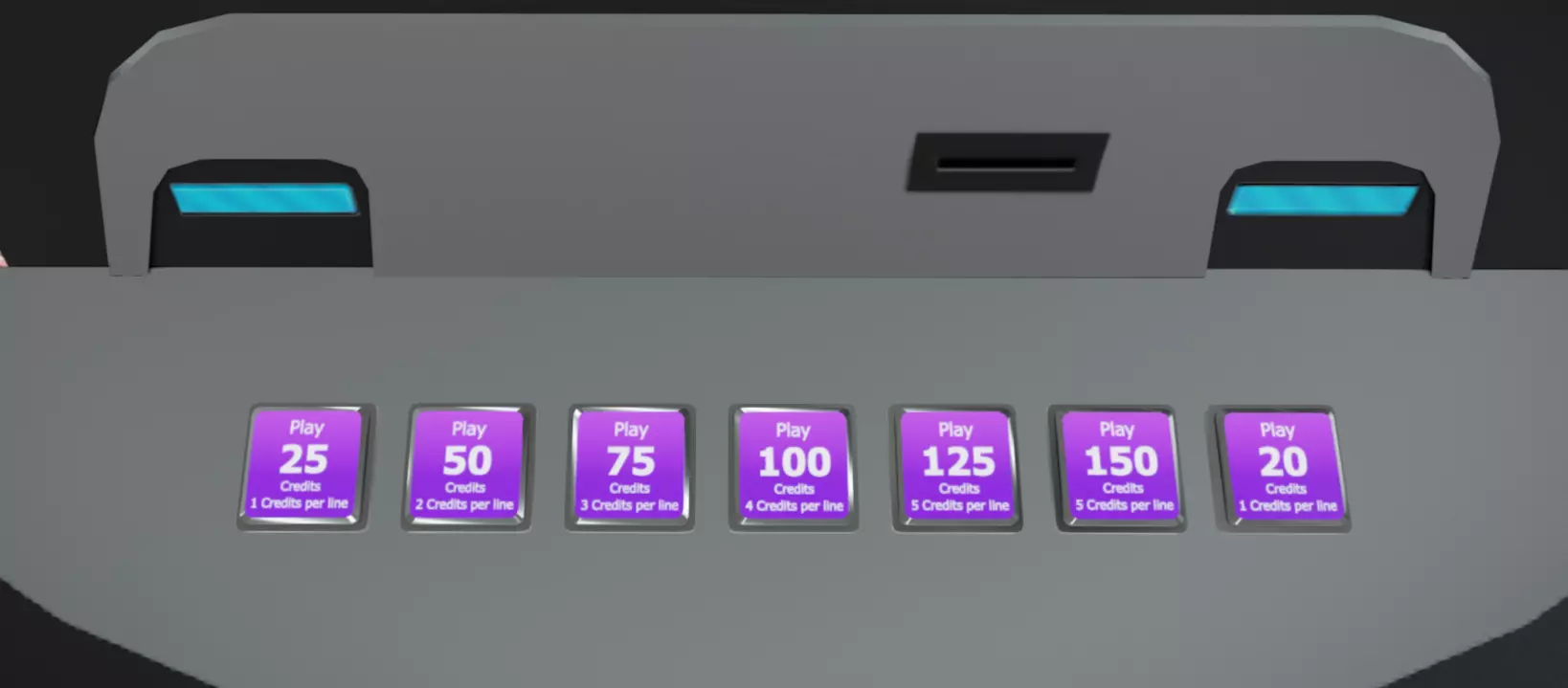 Slot Machine 07 Low-poly 3D model_9