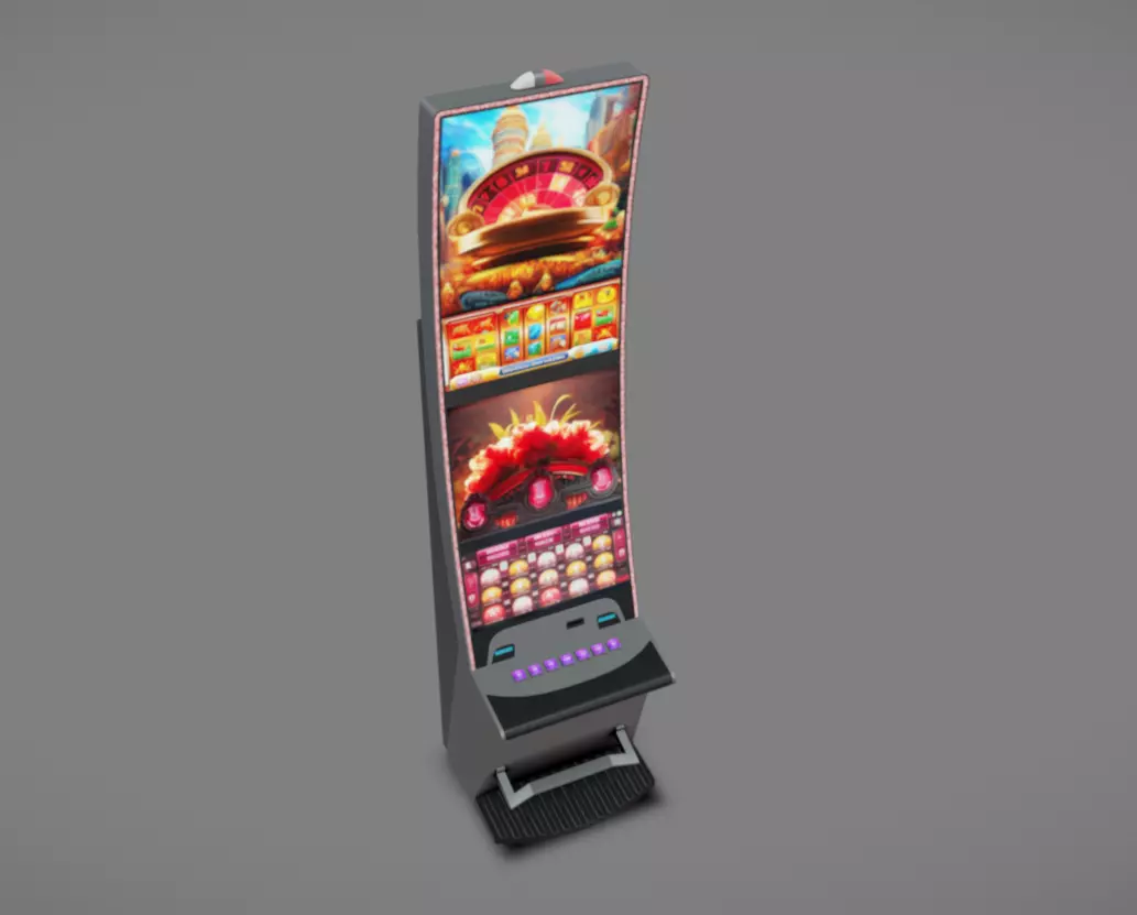 Slot Machine 07 Low-poly 3D model_2