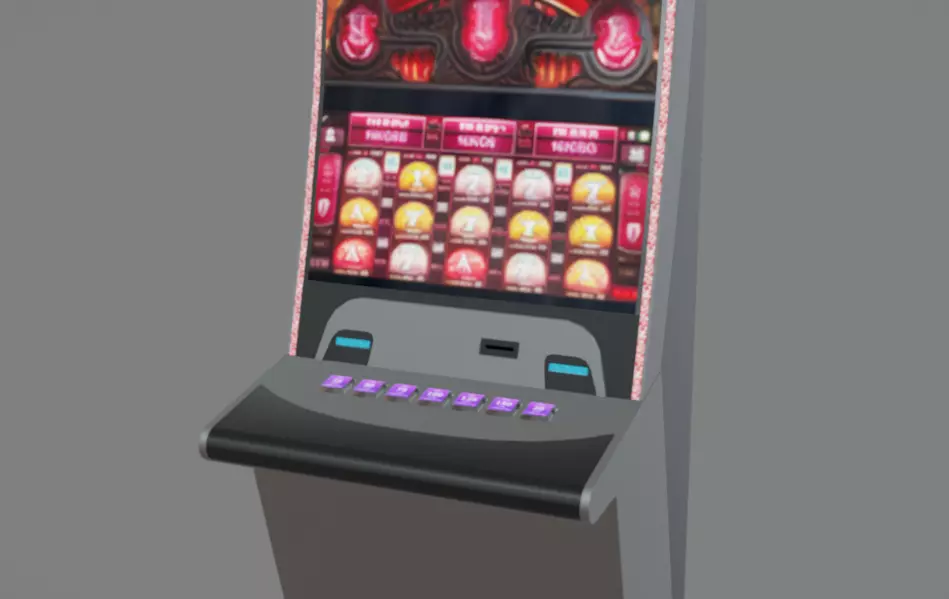 Slot Machine 07 Low-poly 3D model_6