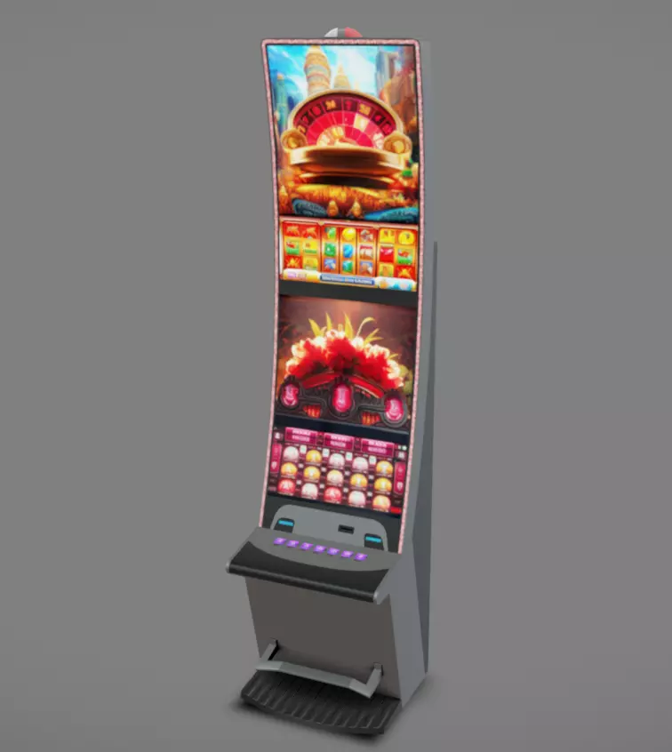 Slot Machine 07 Low-poly 3D model_1