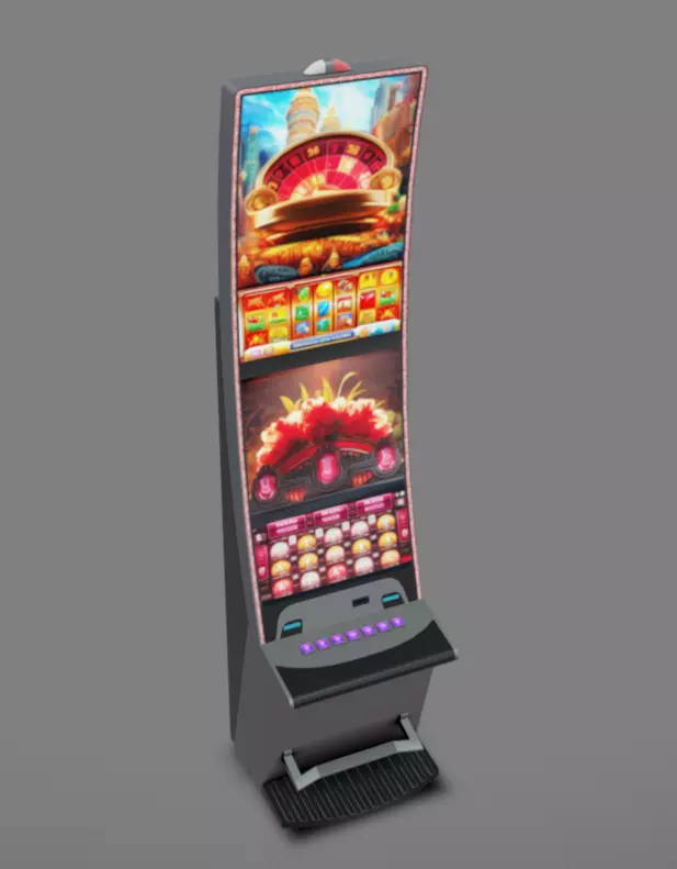Slot Machine 07 Low-poly 3D model_12