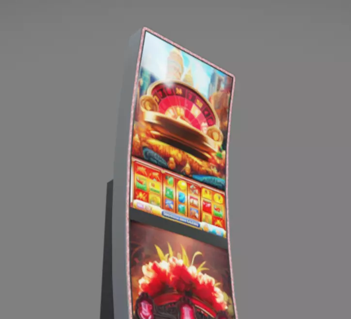 Slot Machine 07 Low-poly 3D model_11