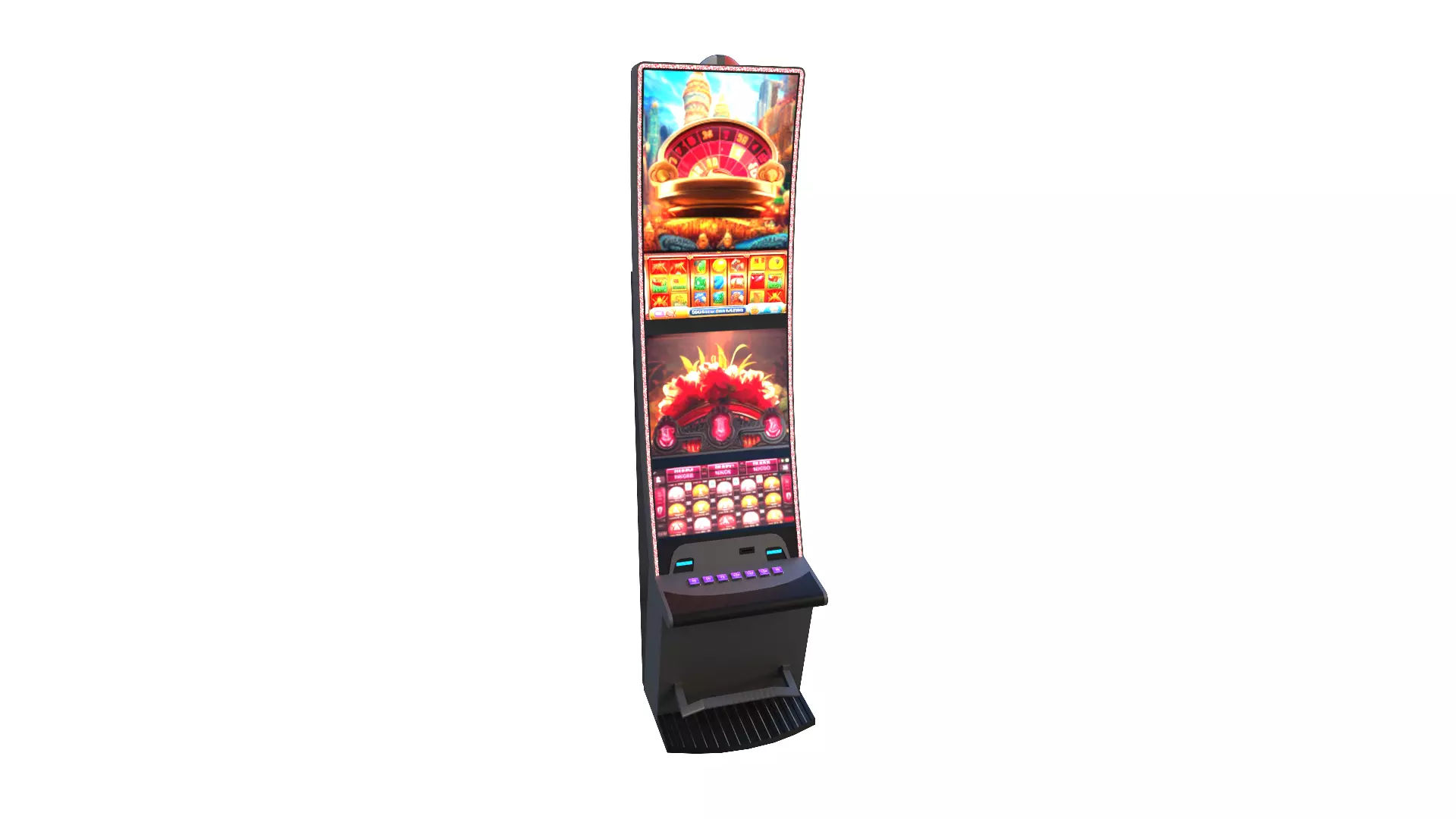 Slot Machine 07 Low-poly 3D model_0