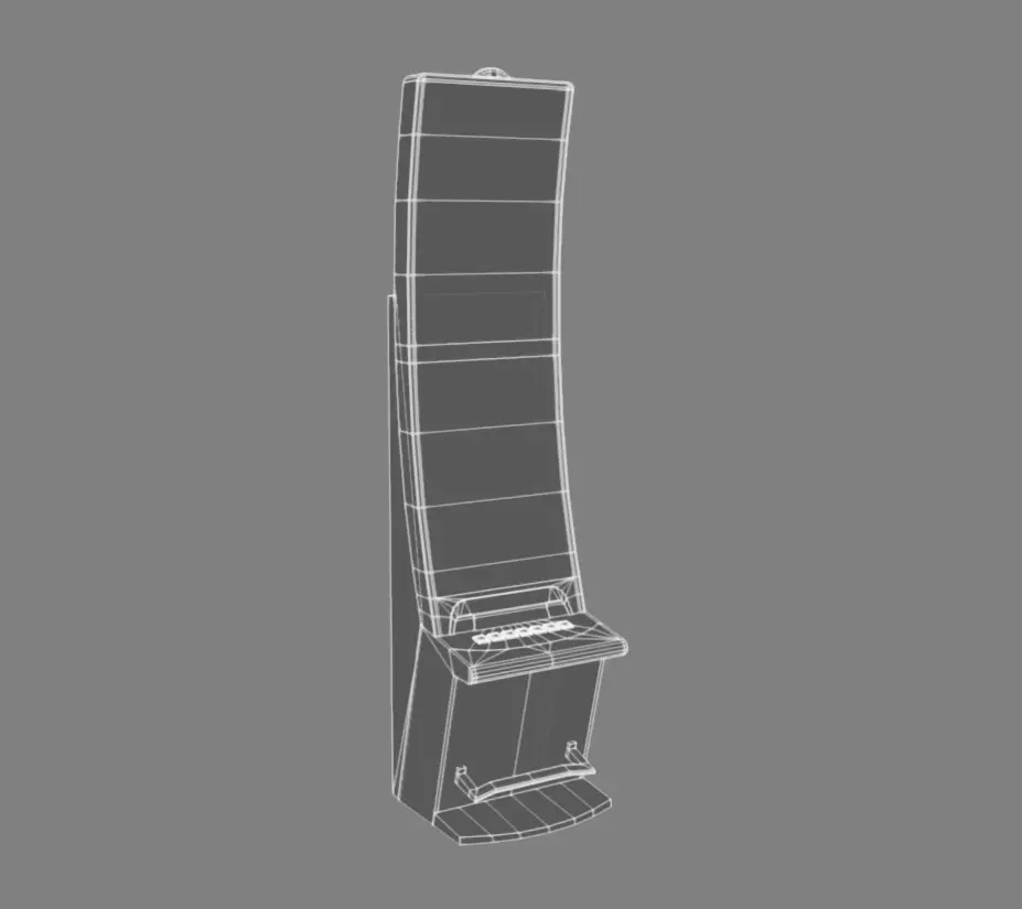 Slot Machine 07 Low-poly 3D model_16