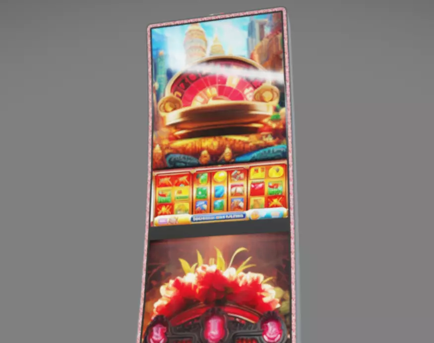 Slot Machine 07 Low-poly 3D model_7