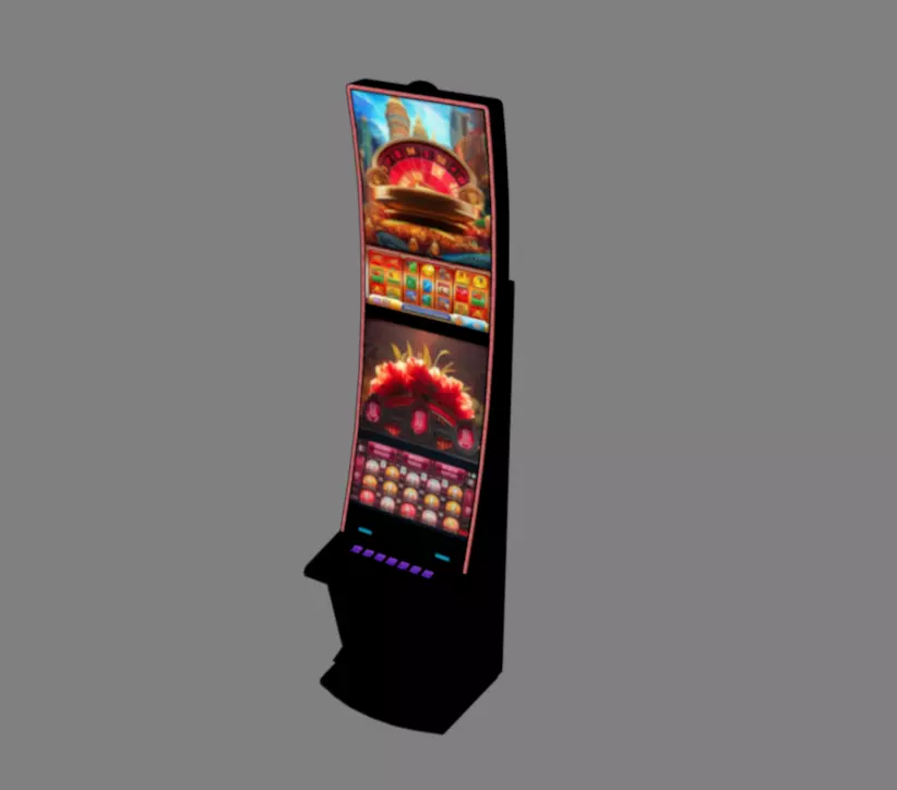 Slot Machine 07 Low-poly 3D model_13