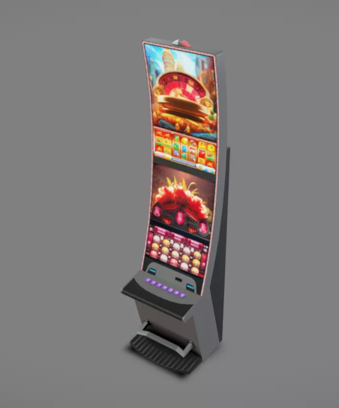 Slot Machine 07 Low-poly 3D model_3