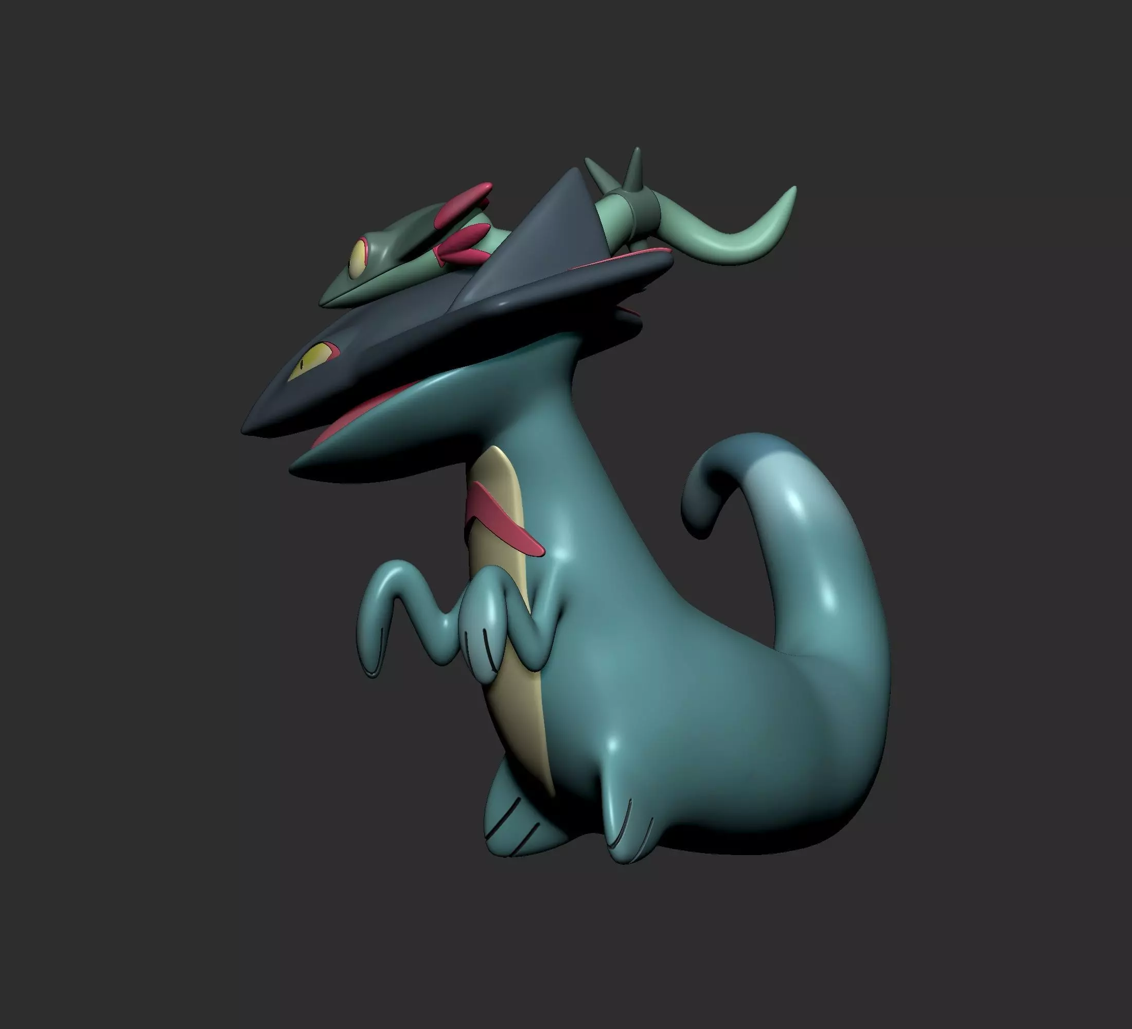 Pokemon - Dreepy Drakloak and Dragapulte 3D print model_9