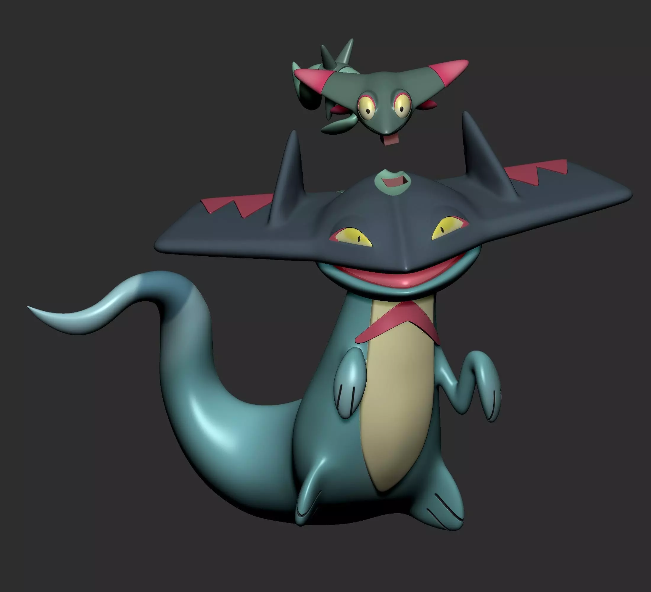 Pokemon - Dreepy Drakloak and Dragapulte 3D print model_12