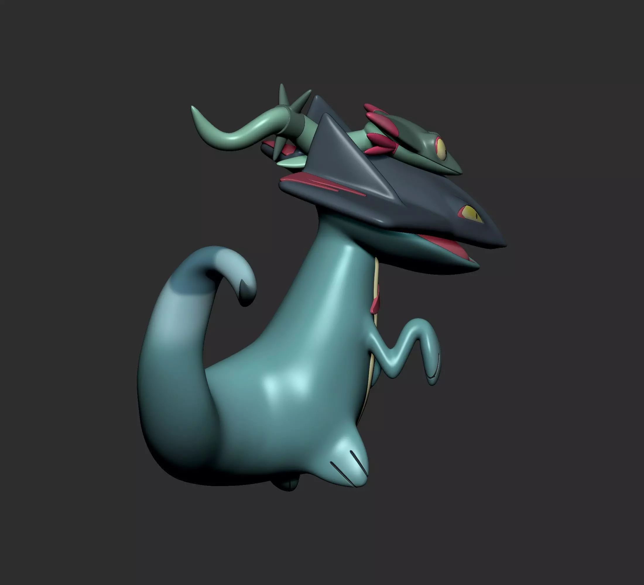 Pokemon - Dreepy Drakloak and Dragapulte 3D print model_11