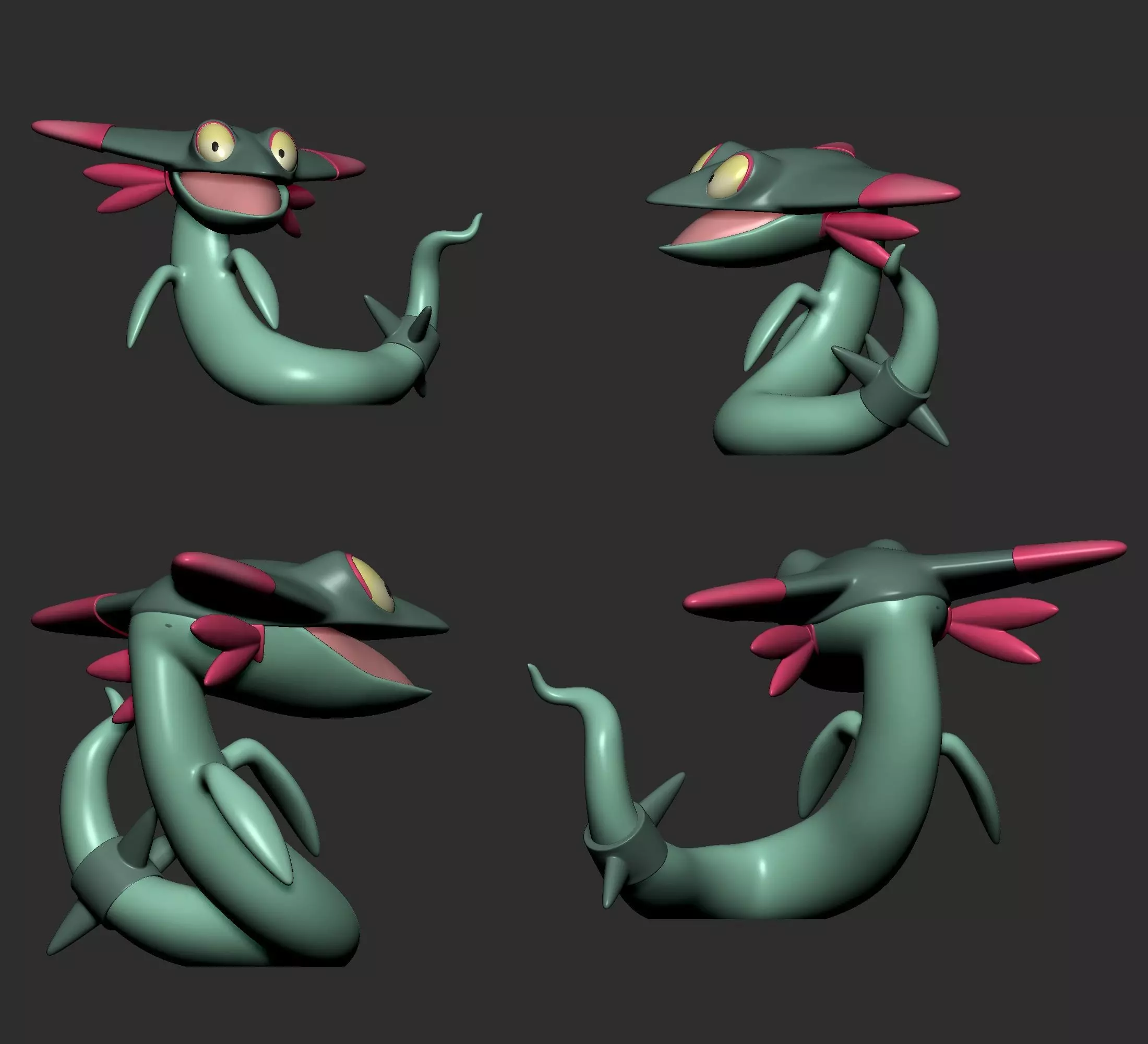 Pokemon - Dreepy Drakloak and Dragapulte 3D print model_15