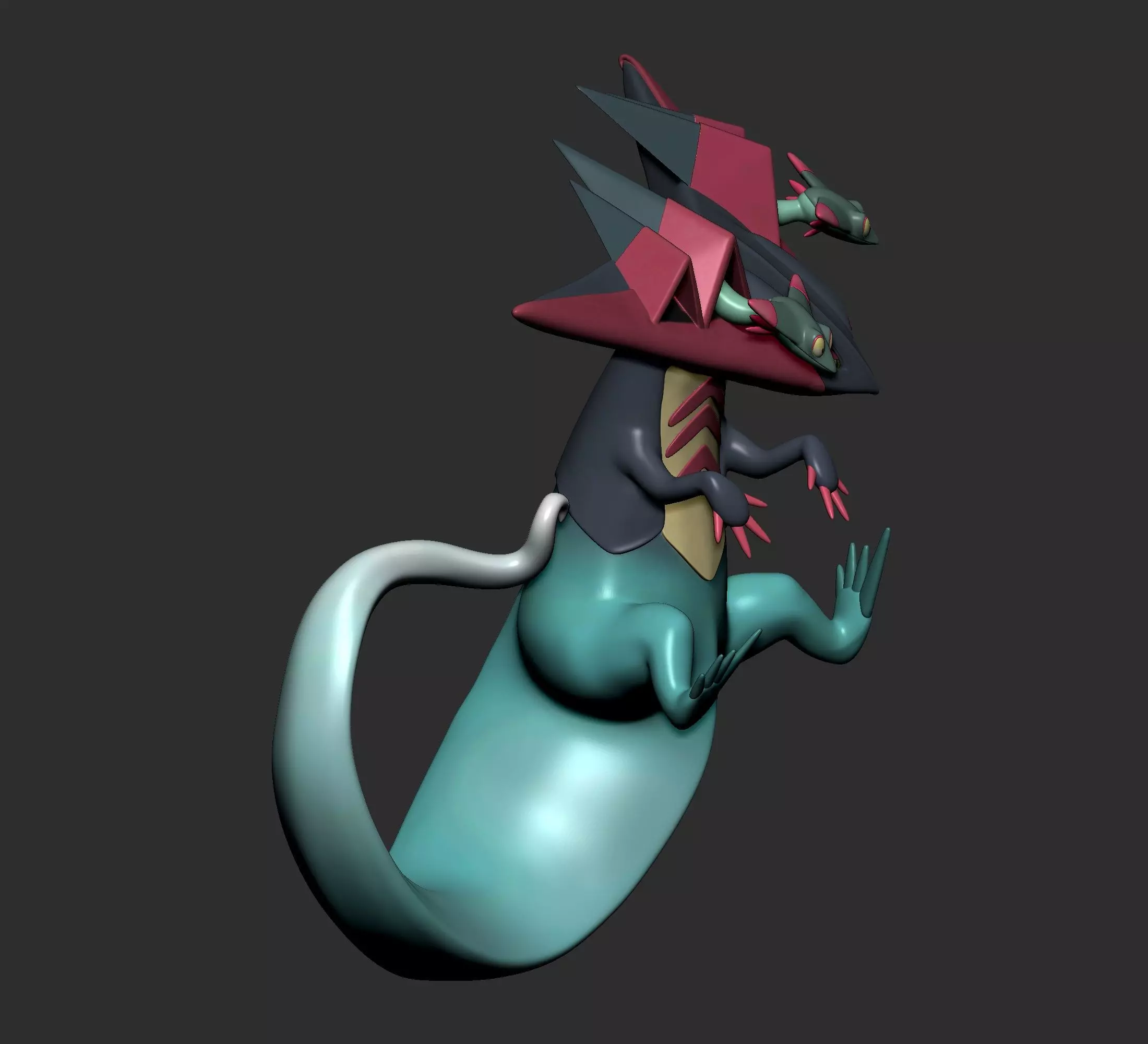 Pokemon - Dreepy Drakloak and Dragapulte 3D print model_5