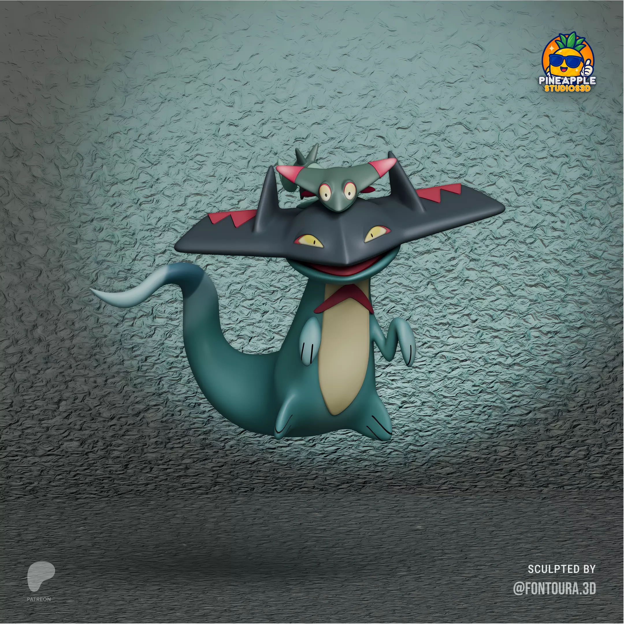 Pokemon - Dreepy Drakloak and Dragapulte 3D print model_7