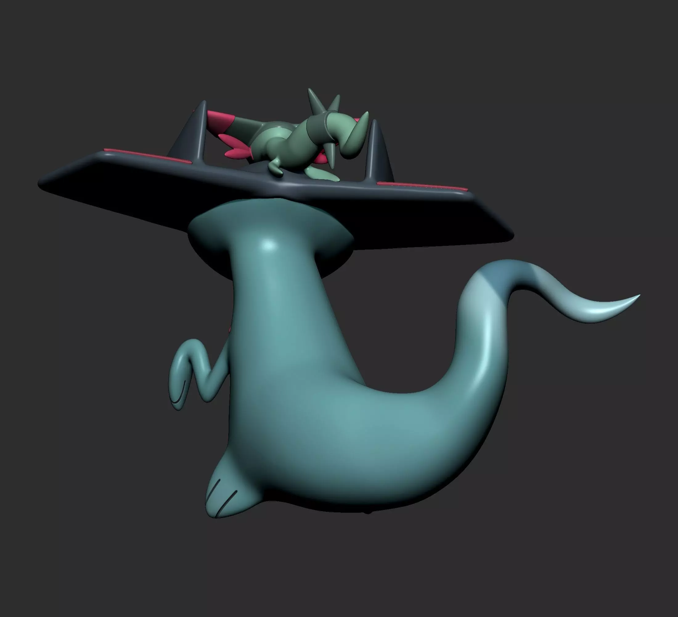 Pokemon - Dreepy Drakloak and Dragapulte 3D print model_10