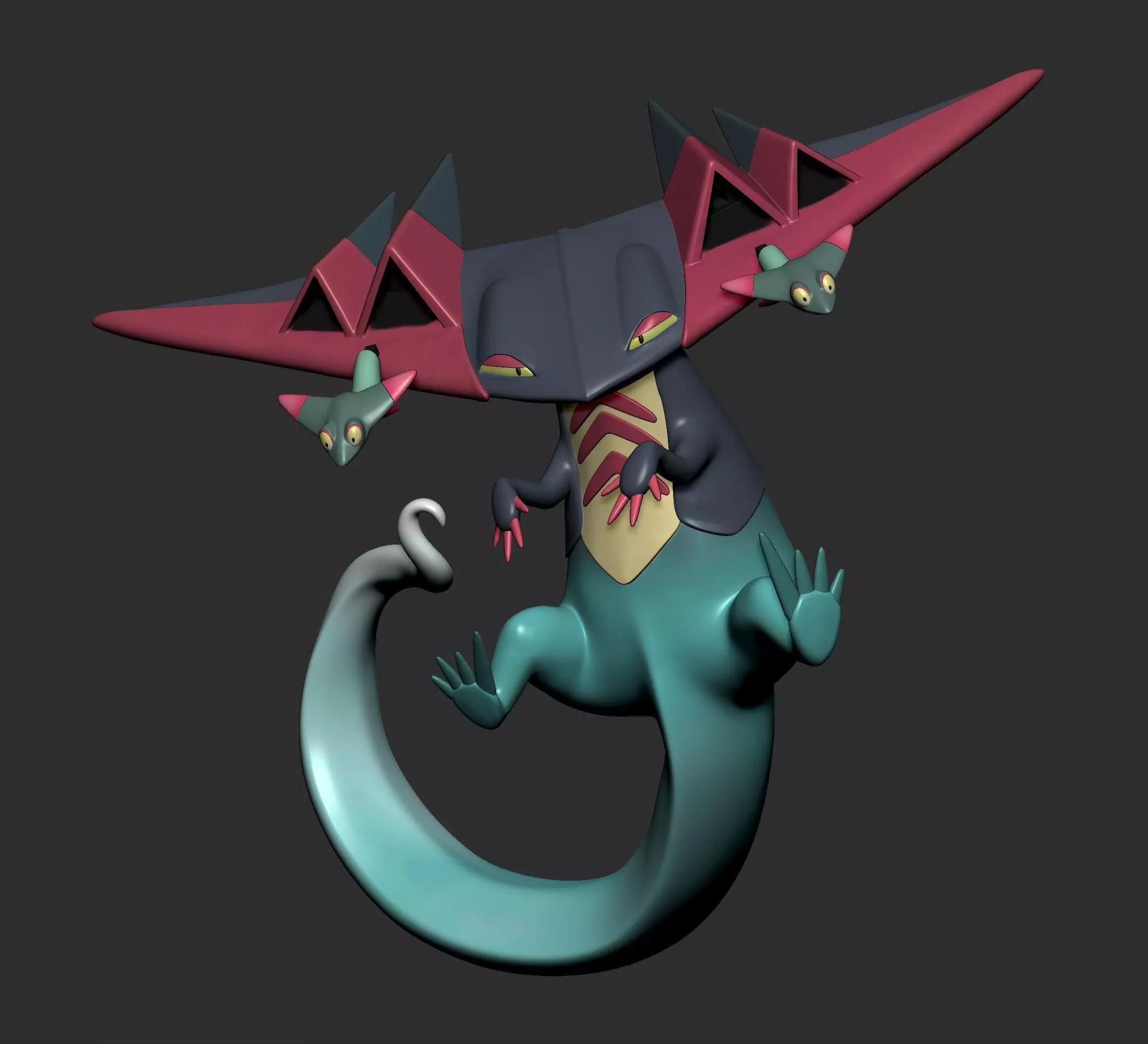 Pokemon - Dreepy Drakloak and Dragapulte 3D print model_6