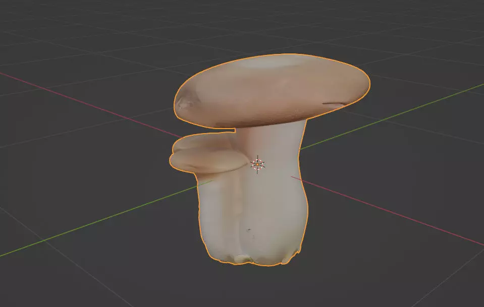 Mushroom game ready asset  3D model_0